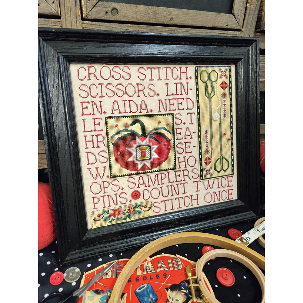 (image for) Upcoming Release: Mixed Media Needle Art: Stitching Paraphernalia Cross Stitch Chart